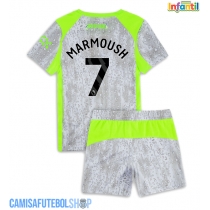 Camisa de time de futebol Manchester City Omar Marmoush #7 Replicas 3º Equipamento Infantil 2025-26 Manga Curta (+ Calças curtas)